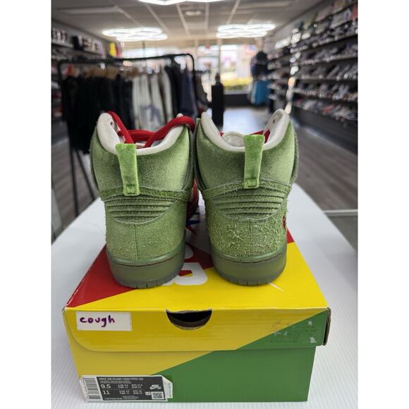 Size 9.5 - Nike SB Dunk High Pro QS Strawberry Cough Red/Green CW7093-600 2021 main image 10